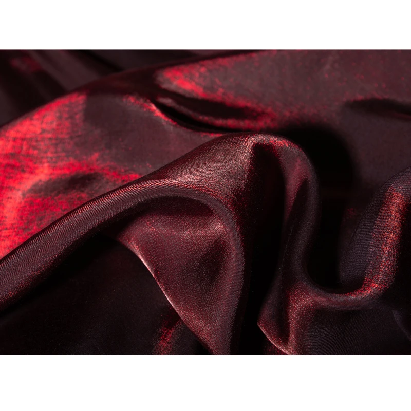Wine Red Glaze Silk Satin Gradient Fabric Hanfu Horse-Face Skirt Pants Skirt Wedding Dress Fabric Skin-Friendly Breathable
Wine Red Glaze Silk Satin Gradient Fabric Hanfu Horse-Face Skirt Pants Skirt Wedding Dress Fabric Skin-Friendly Breathable