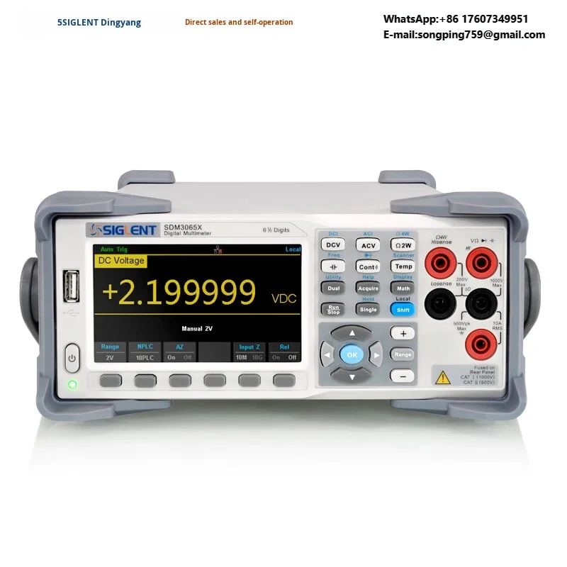 Ding Balcony-Style Dual Display High Precision SDM3065X Multimeter Five/Six Half Digits Electronic Measuring Instrument
Ding Balcony-Style Dual Display High Precision SDM3065X Multimeter Five/Six Half Digits Electronic Measuring Instrument