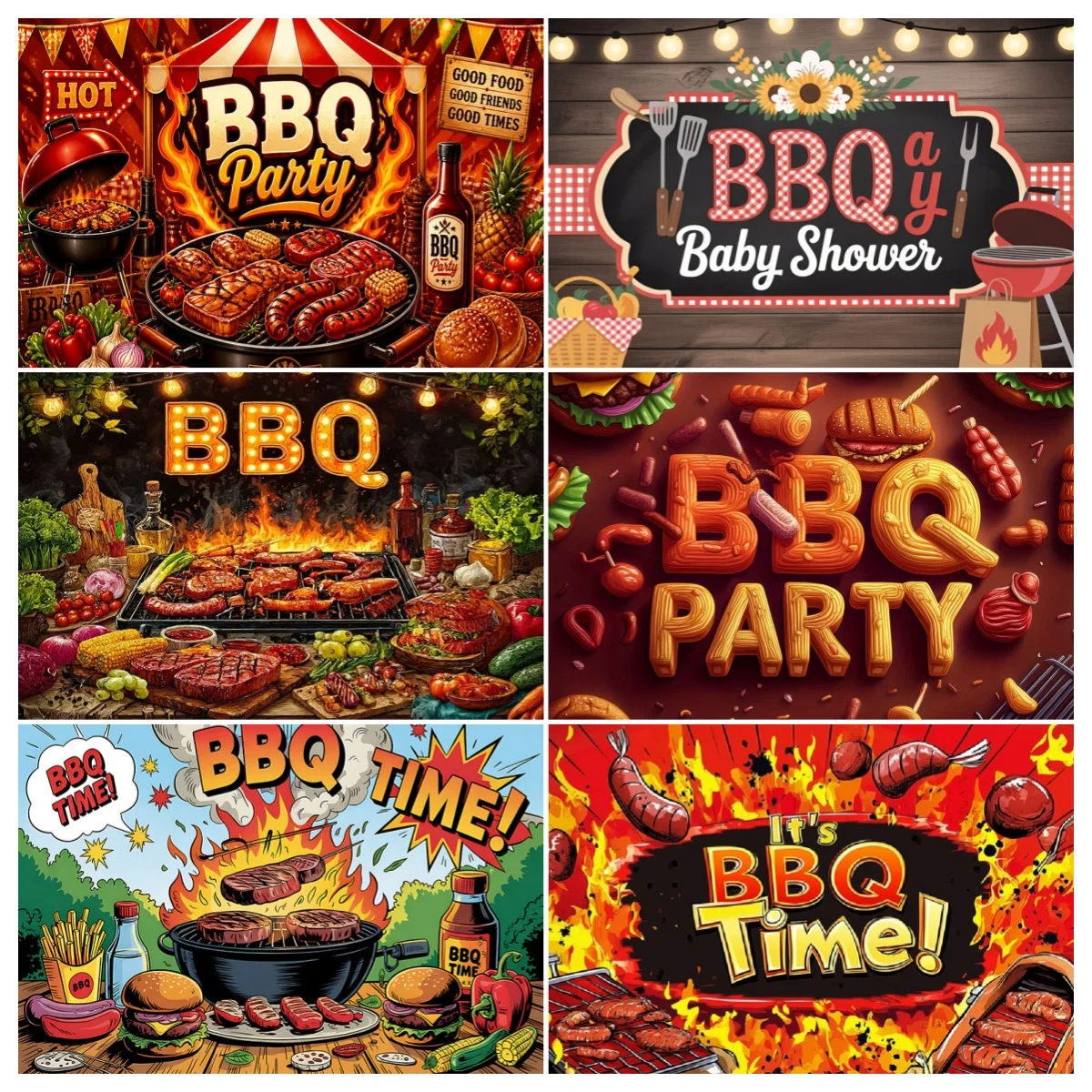 BBQ Backdrop Vintage Comic Rustic Barbecue Party Decoration Background Family Gathering Photography Studio Banner Supplies Props
BBQ Backdrop Vintage Comic Rustic Barbecue Party Decoration Background Family Gathering Photography Studio Banner Supplies Props