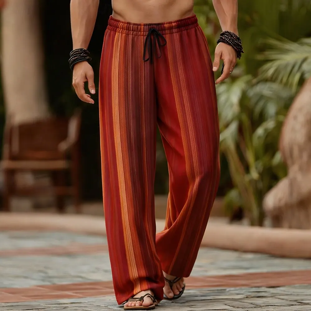 Men's Casual 3D Floral Print Wide Leg Pants Lightweight Elastic Waist Loose Trousers For Outdoor Holiday Travel Streetwear
Men's Casual 3D Floral Print Wide Leg Pants Lightweight Elastic Waist Loose Trousers For Outdoor Holiday Travel Streetwear