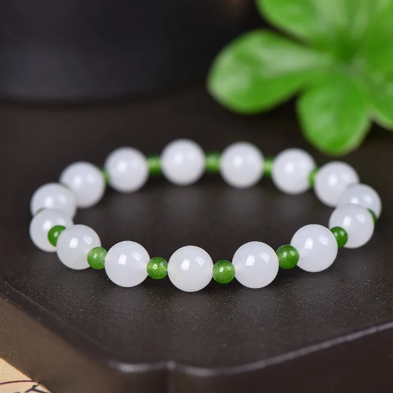 Classic Simple White Gold Silk Jade Fashion Bracelet, Suitable for Both Men and Women
Classic Simple White Gold Silk Jade Fashion Bracelet, Suitable for Both Men and Women