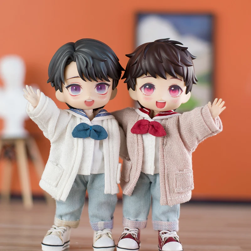 OB11 Apparel Accessories College Knitted Cardigan Coat Jeans Set Obitsu11 Navy Neck Shirt, GSC, YMY Body, 1/12bjd Doll Boy Gift
OB11 Apparel Accessories College Knitted Cardigan Coat Jeans Set Obitsu11 Navy Neck Shirt, GSC, YMY Body, 1/12bjd Doll Boy Gift