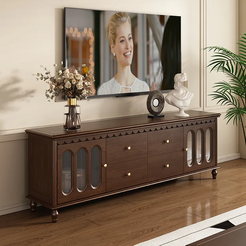 TV cabinet coffee table combination solid wood villa living room ash wood storage cabinet walnut floor cabinet
TV cabinet coffee table combination solid wood villa living room ash wood storage cabinet walnut floor cabinet