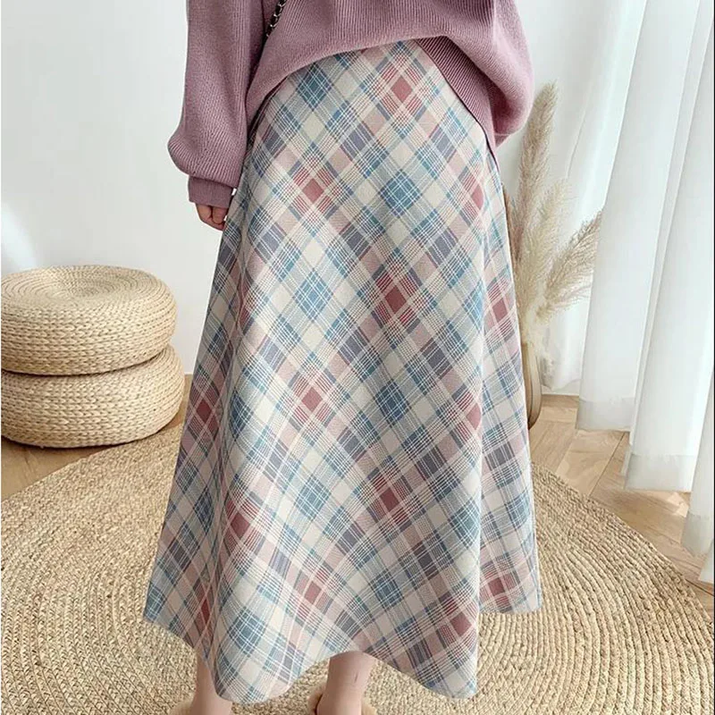 Woolen Diamond Plaid A-Line Half Skirt 2023 New Autumn Winter Fashion Women Skirt Casual Loose High Waist Slim Mid-Calf Skirt
Woolen Diamond Plaid A-Line Half Skirt 2023 New Autumn Winter Fashion Women Skirt Casual Loose High Waist Slim Mid-Calf Skirt