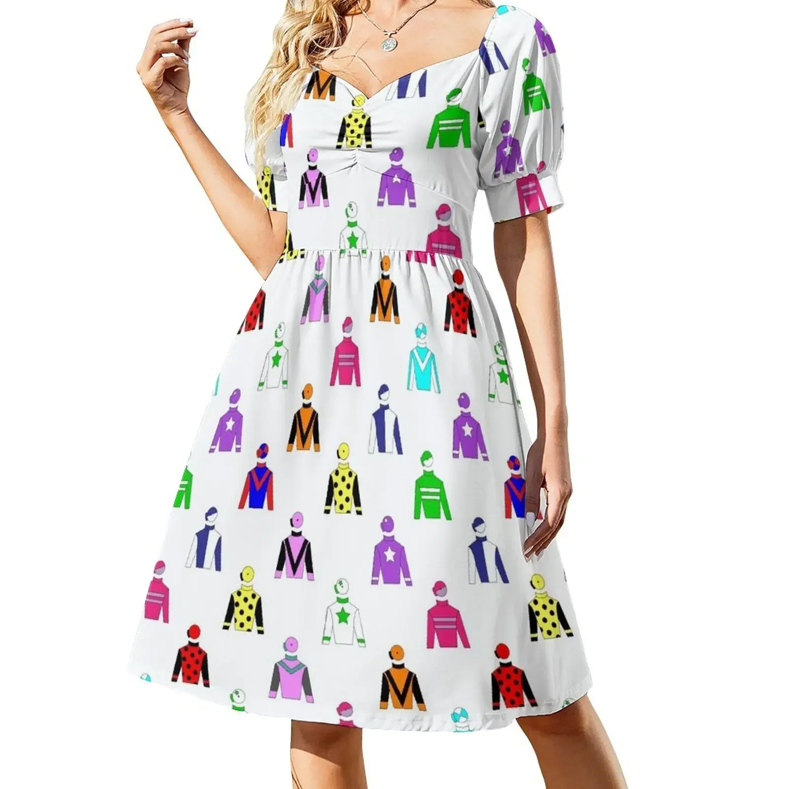 Horse Racing Jockey Silks Short-Sleeved Dress Dresses gala dresses for special events
Horse Racing Jockey Silks Short-Sleeved Dress Dresses gala dresses for special events