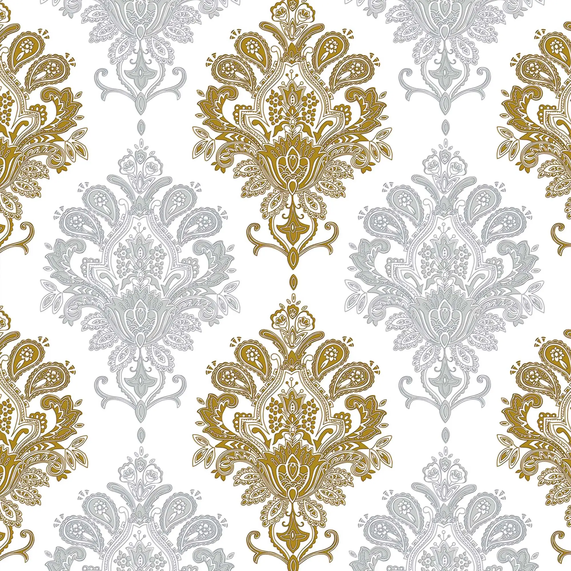 17.52 in. W x 118.11 in. L Gold and Silver Floral Wallpapers Self Adhesive,Vinyl Contact Paper for Bedroom, 2-Rolls for US
17.52 in. W x 118.11 in. L Gold and Silver Floral Wallpapers Self Adhesive,Vinyl Contact Paper for Bedroom, 2-Rolls for US
