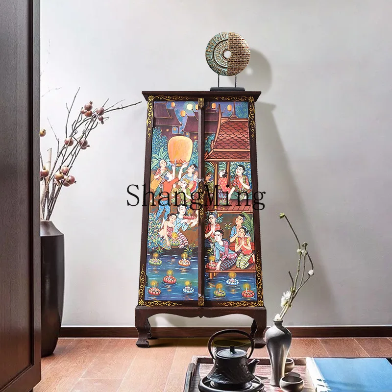 CL painted decorative storage cabinet South East Asia style solid wood furniture
CL painted decorative storage cabinet South East Asia style solid wood furniture