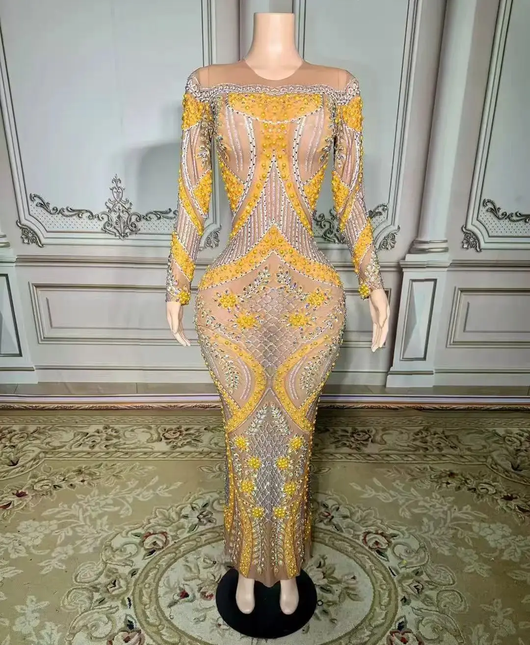 ZD Wholesale Drop Shipping High Quality Clothes Manufacturer Women Long Dress Fashion Sexy Yellow Dress Photo
ZD Wholesale Drop Shipping High Quality Clothes Manufacturer Women Long Dress Fashion Sexy Yellow Dress Photo