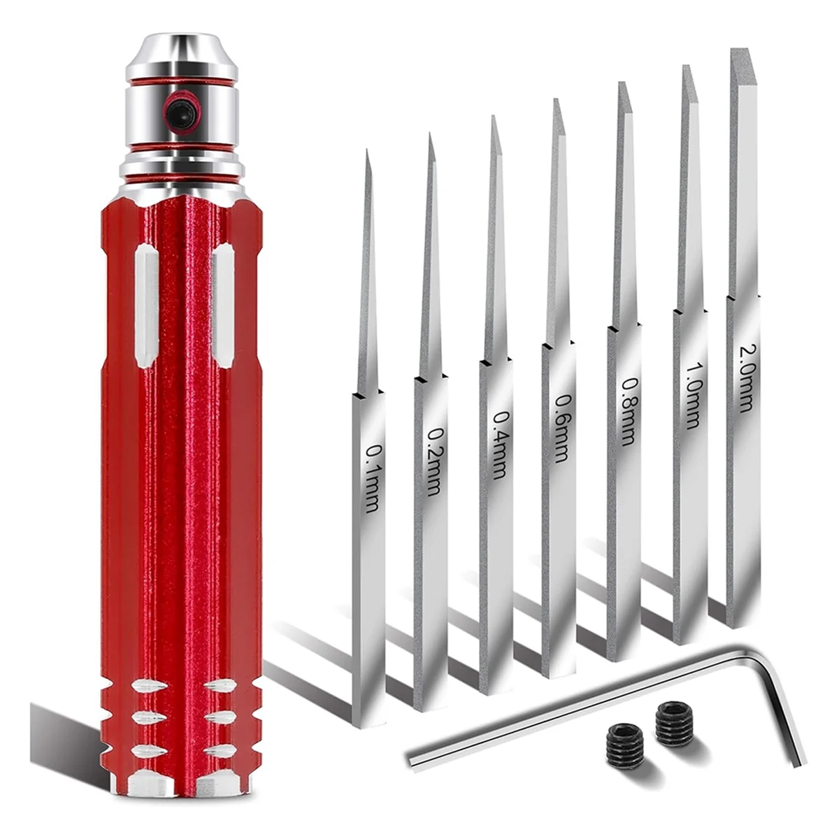 Prime Model Scriber Gundam, with 7 Blades (0.1/0.2/0.4/0.6/0.8/1.0/2.0mm),for Carving Cutting, Panel Line,Scale Model B
Prime Model Scriber Gundam, with 7 Blades (0.1/0.2/0.4/0.6/0.8/1.0/2.0mm),for Carving Cutting, Panel Line,Scale Model B