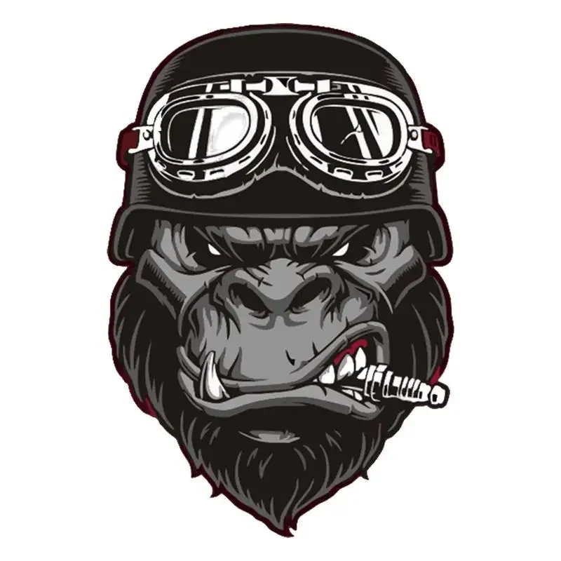 Cartoon Gorilla Biker Car Stickers PVC Motorcycle Helmet Sunscreen Decal Bumper Graphics
Cartoon Gorilla Biker Car Stickers PVC Motorcycle Helmet Sunscreen Decal Bumper Graphics