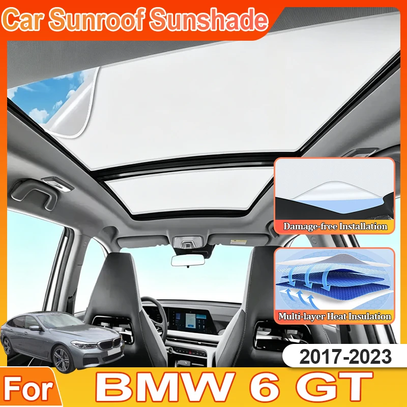Sunroof Sunshade For BMW 6 GT Accesorios G32 630i MK4 2017~2023 Electrostatic Adsorption Protection Static Cling Panoramic Shade
Sunroof Sunshade For BMW 6 GT Accesorios G32 630i MK4 2017~2023 Electrostatic Adsorption Protection Static Cling Panoramic Shade