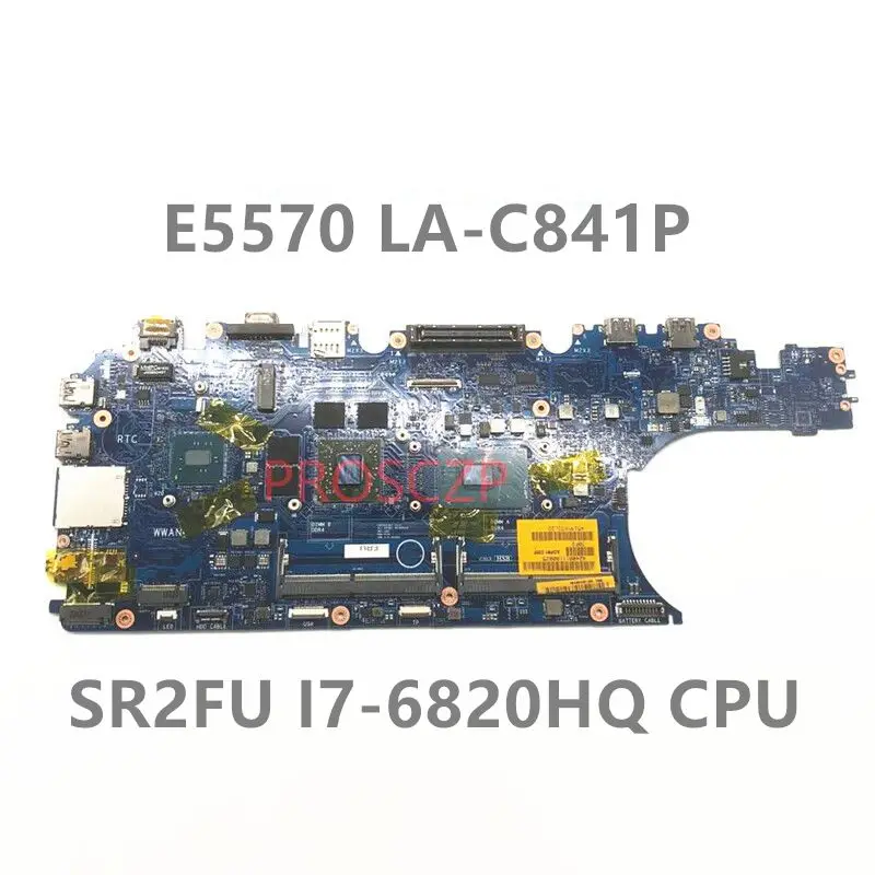 Mainboard FOR DELL Latitude 5570 E5570 Notebook Laptop Motherboard LA-C841P C841P With SR2FU I7-6820HQ CPU 100%Full Working Well
Mainboard FOR DELL Latitude 5570 E5570 Notebook Laptop Motherboard LA-C841P C841P With SR2FU I7-6820HQ CPU 100%Full Working Well