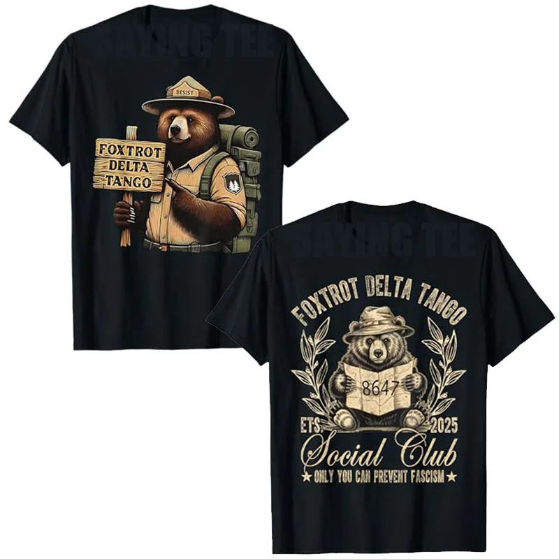 Футболка Foxtrots Delta Tangos Resist Bear National Forest Service, футболка Foxtrot Delta Tango Social Club Only You Can Prevent Fascism
Футболка Foxtrots Delta Tangos Resist Bear National Forest Service, футболка Foxtrot Delta Tango Social Club Only You Can Prevent Fascism