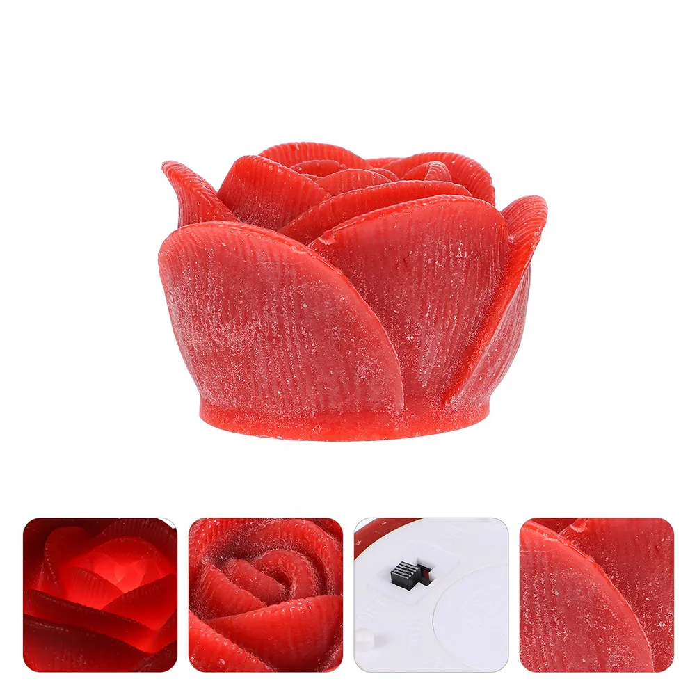 4Pcs Electric LED Lamp Rose Shaped Flameless Light Decorative Small Lamp Ornament Romantic Home Decor
4Pcs Electric LED Lamp Rose Shaped Flameless Light Decorative Small Lamp Ornament Romantic Home Decor