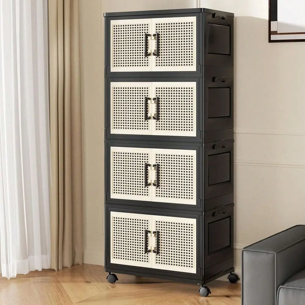 80QT 20Gal Stackable Storage Bins With Lids, Collapsible Plastic Storage Box Closet Organizers And Storage With Wheels And Magn
80QT 20Gal Stackable Storage Bins With Lids, Collapsible Plastic Storage Box Closet Organizers And Storage With Wheels And Magn