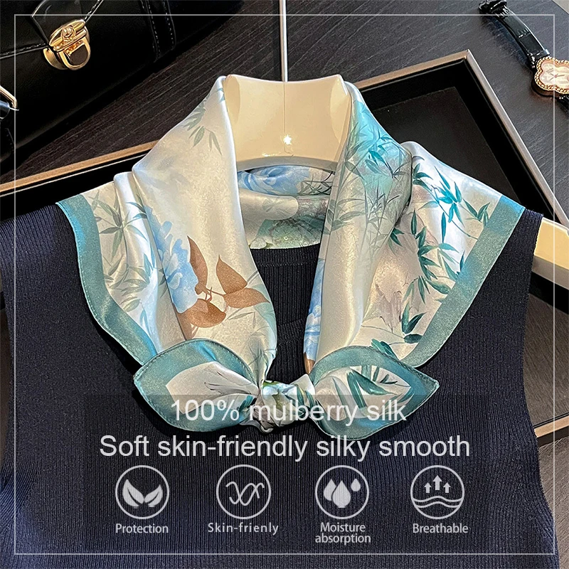 2026 Fashion 100% Real Mulberry Silk Scarf 53Cm Square Women's Silk Small Scarves Floral Print Kerchief Bandana 53*53Cm Headband
2026 Fashion 100% Real Mulberry Silk Scarf 53Cm Square Women's Silk Small Scarves Floral Print Kerchief Bandana 53*53Cm Headband