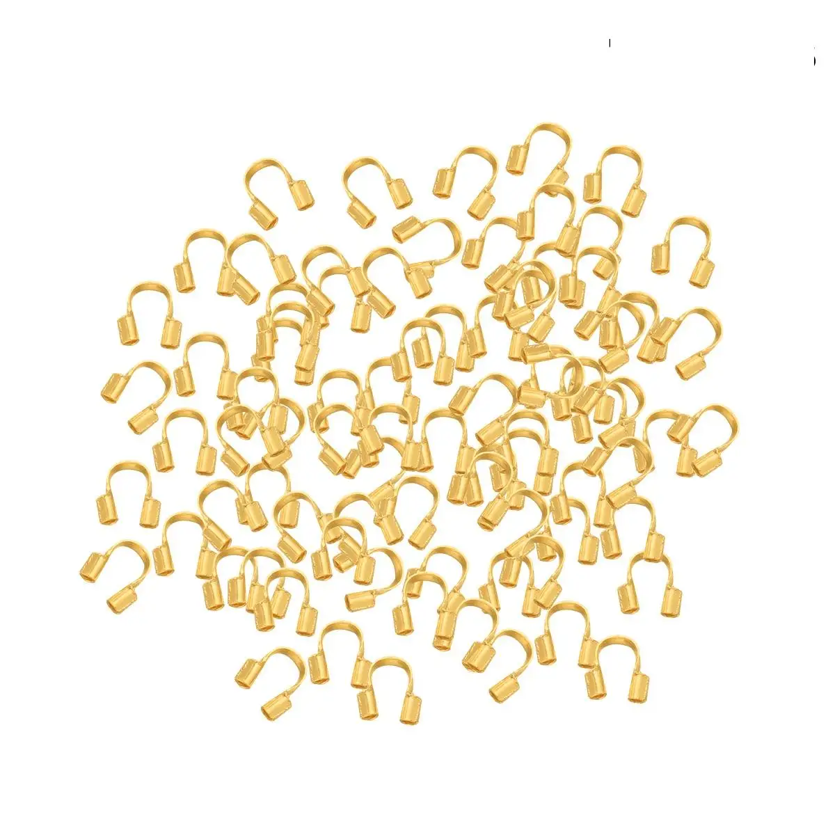 100 Pcs U Shaped Copper Wire Guards Jewelry Making DIY Necklace Bracelet Accessories Gold Wire Protectors Bead Cord
100 Pcs U Shaped Copper Wire Guards Jewelry Making DIY Necklace Bracelet Accessories Gold Wire Protectors Bead Cord