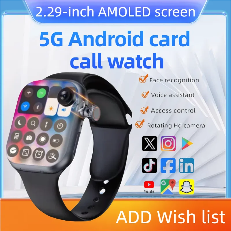 2,29-дюймовый AMOLED-экран, умные часы 5G, глобальная версия, 180 ° вращающаяся камера, поддерживает SIM-карту, Wi-Fi, GPS-видеозвонки
2,29-дюймовый AMOLED-экран, умные часы 5G, глобальная версия, 180 ° вращающаяся камера, поддерживает SIM-карту, Wi-Fi, GPS-видеозвонки