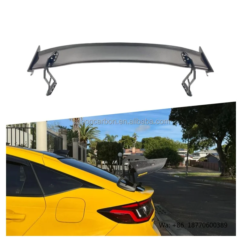 For Honda Gen 11 FL5 Type R Civic Hatch Rear Spoiler Carbon Fiber Swan Neck Wing Single Deck SPN Style
For Honda Gen 11 FL5 Type R Civic Hatch Rear Spoiler Carbon Fiber Swan Neck Wing Single Deck SPN Style