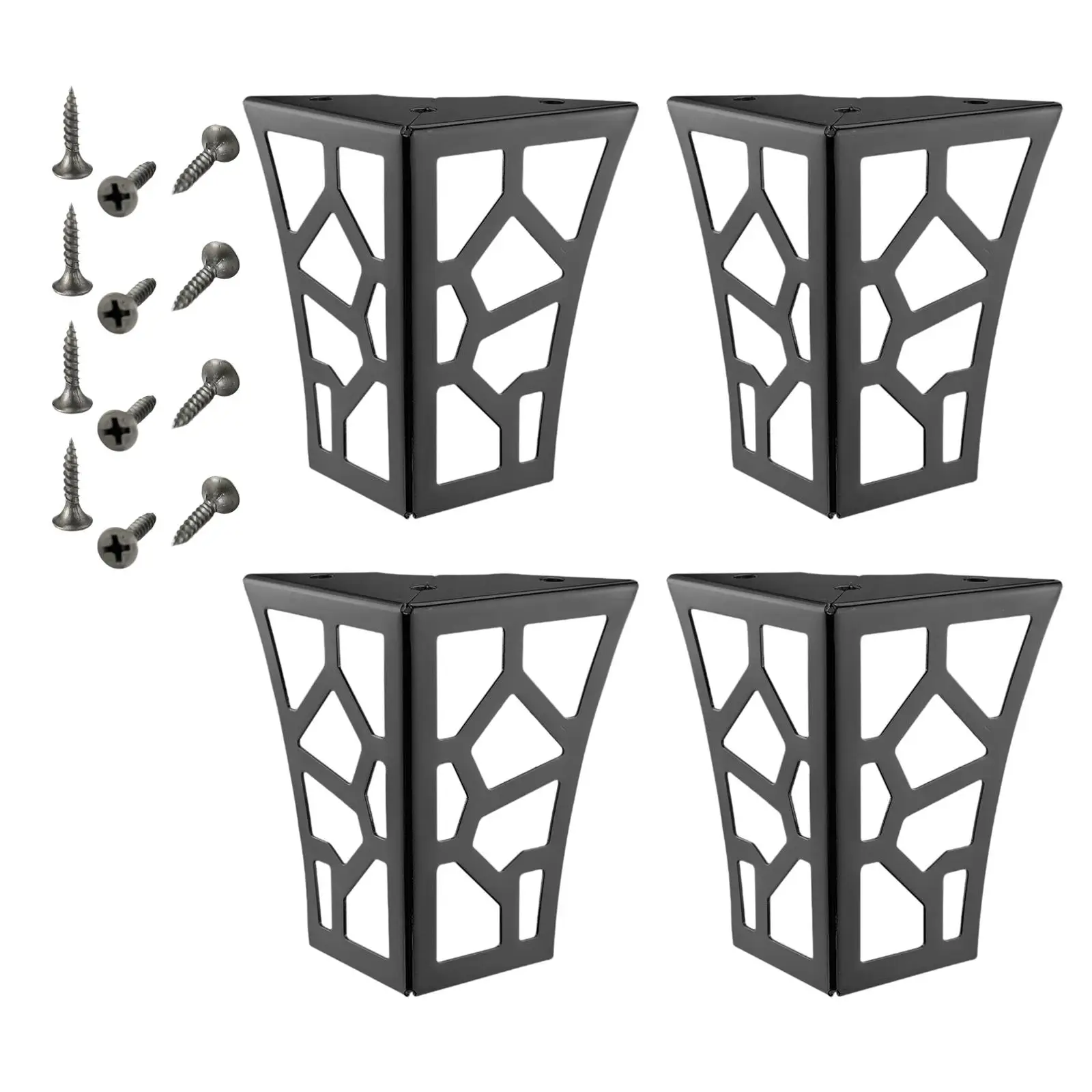 4Pcs Hollow Pattern Metal Furniture Legs with Mounting Screws Cabinet Legs for Cabinet Dresser NightStand Table Home Decoration
4Pcs Hollow Pattern Metal Furniture Legs with Mounting Screws Cabinet Legs for Cabinet Dresser NightStand Table Home Decoration