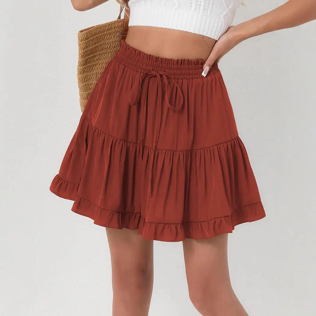 Faionable Beach ort Skirt Women's High Waist Elastic Waist Corduroy Skirt Versatile Spring Summer Autumn Seasonal Wear
Faionable Beach ort Skirt Women's High Waist Elastic Waist Corduroy Skirt Versatile Spring Summer Autumn Seasonal Wear