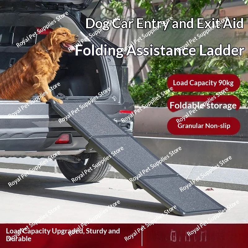 Dog gets on the car ladder pet climbs the ladder slope steps go to bed up and down the stairs assist
Dog gets on the car ladder pet climbs the ladder slope steps go to bed up and down the stairs assist