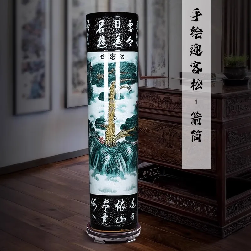 hand-painted blue and white ceramics quiver large vase ornament
hand-painted blue and white ceramics quiver large vase ornament