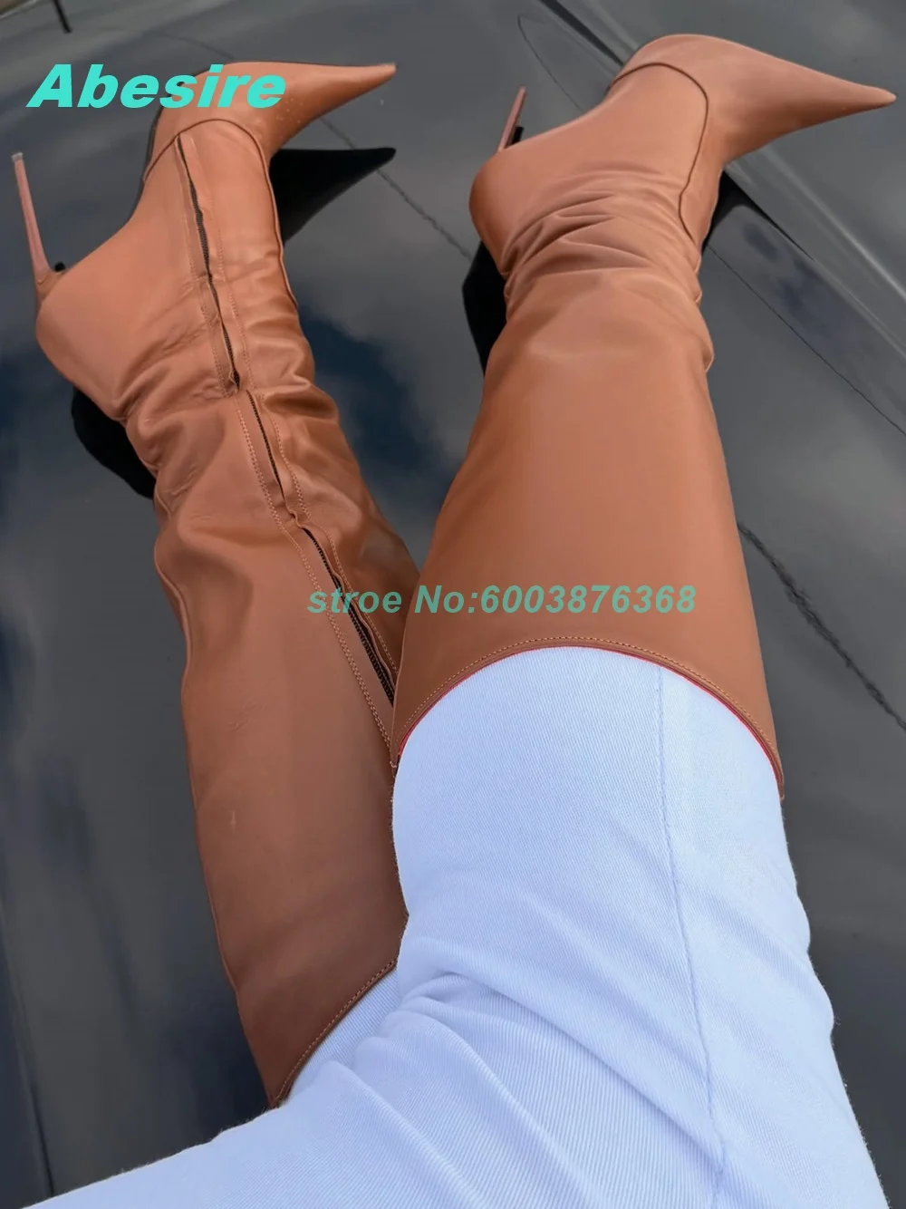 Patchwork Zipper Brown Leather Knee High Boots Pointed Toe Thin Heels Pleated Shoes for Women Casual Concise Retro Fashion Shoes
Patchwork Zipper Brown Leather Knee High Boots Pointed Toe Thin Heels Pleated Shoes for Women Casual Concise Retro Fashion Shoes
