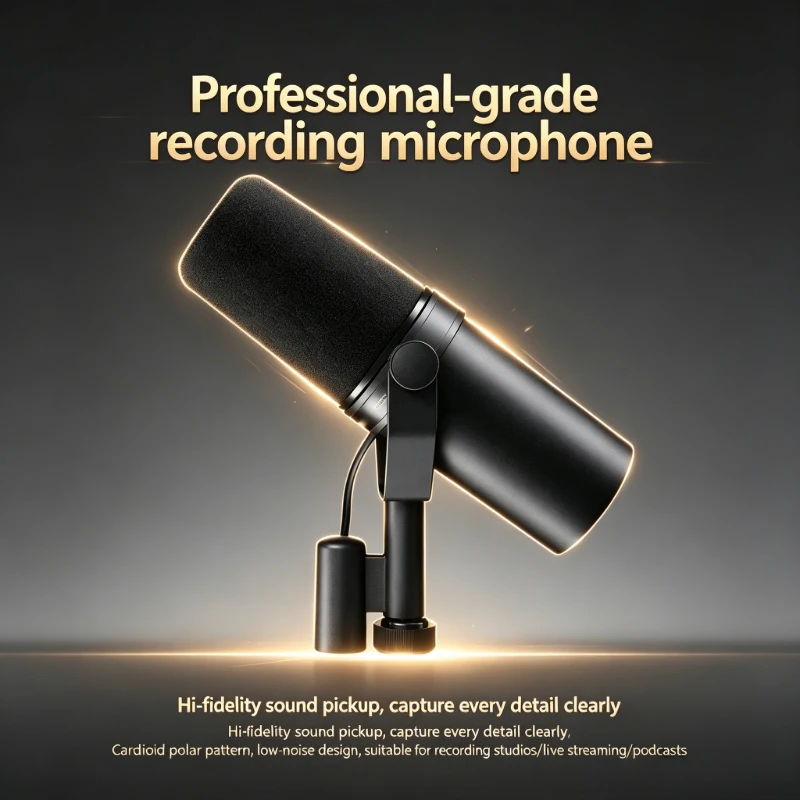 New SM7DB Wired Dynamic Microphone Built-in Preamp Upgraded SM7B Professional Studio Mic for Podcast Recording Live Streaming
New SM7DB Wired Dynamic Microphone Built-in Preamp Upgraded SM7B Professional Studio Mic for Podcast Recording Live Streaming
