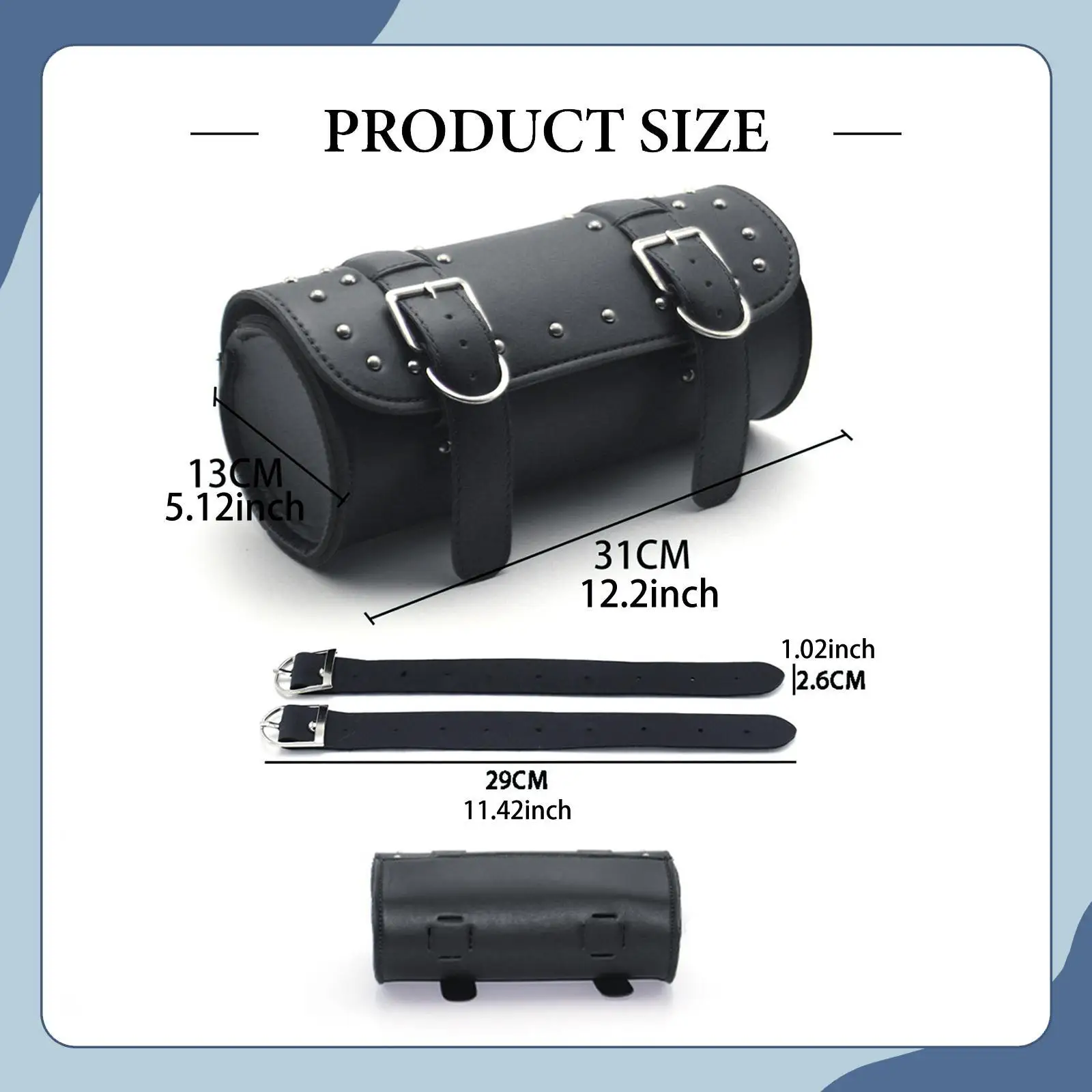Motorcycle Fork Bag PU Leather Easy Install Tool Storage Saddlebag for Bike Pocket Motorcycle Accessory Modification
Motorcycle Fork Bag PU Leather Easy Install Tool Storage Saddlebag for Bike Pocket Motorcycle Accessory Modification