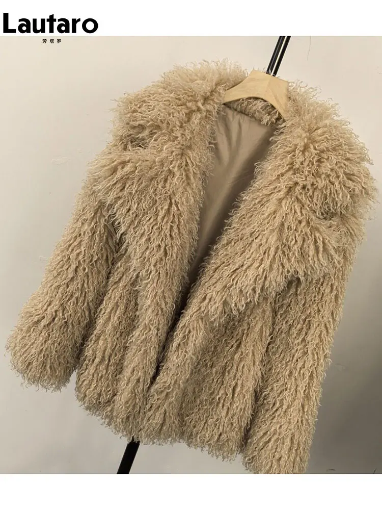 Lautaro Autumn Winter Thick Warm Soft Shaggy Fuzzy Hairy Faux Fur Coat Women Loose Casual Chic Korean Fashion Fluffy Jacket 2026
Lautaro Autumn Winter Thick Warm Soft Shaggy Fuzzy Hairy Faux Fur Coat Women Loose Casual Chic Korean Fashion Fluffy Jacket 2026