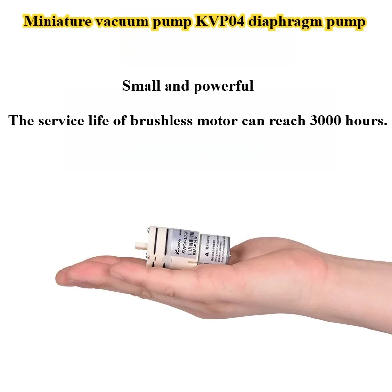 Miniature Vacuum Pump 12v/24v Minitype Compressor Negative Pressure DC Minitype Air Pump KVP04-1.1
Miniature Vacuum Pump 12v/24v Minitype Compressor Negative Pressure DC Minitype Air Pump KVP04-1.1
