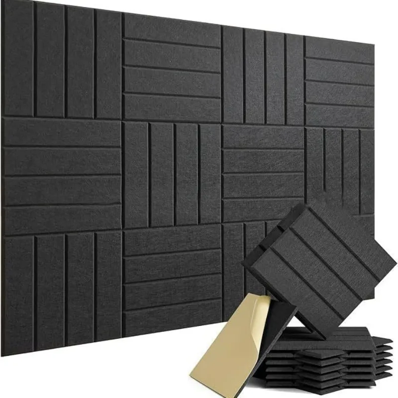 Square slotted sound-absorbing panel 12-piece polyester board
Square slotted sound-absorbing panel 12-piece polyester board