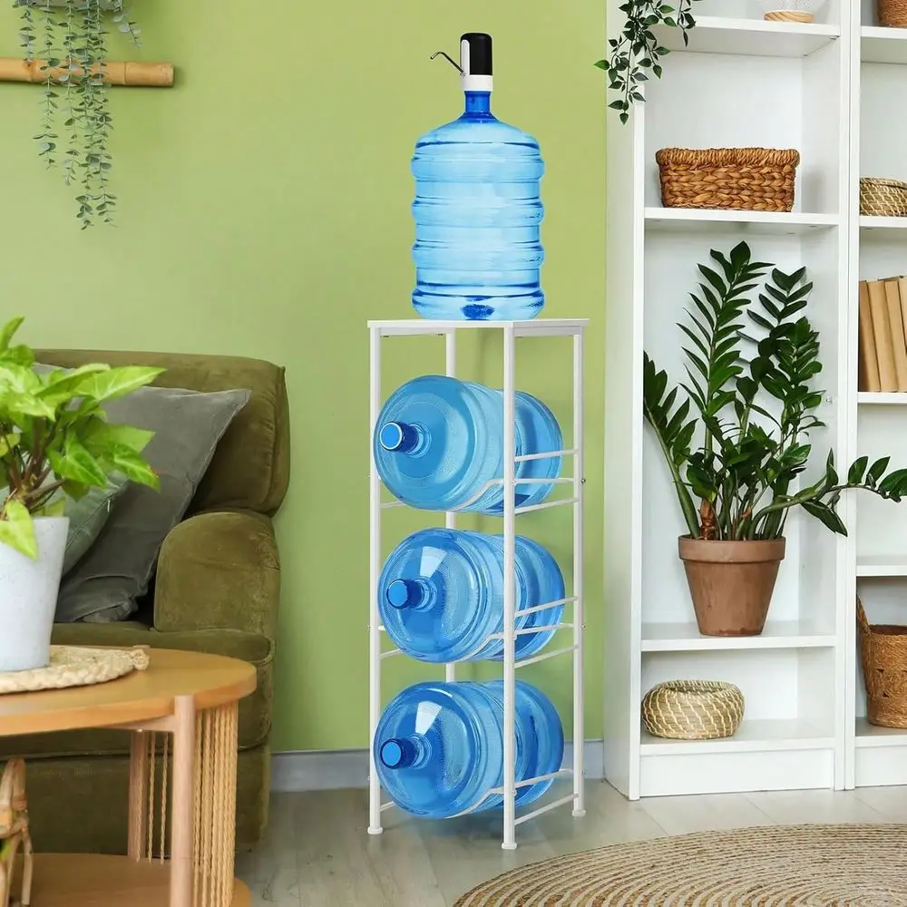 Gallon Water Bottle Jug Holder 3Tier Water Bottle Holder Organizer With Top Shelf, Heavy Duty Water Dispenser Stand Rack For Ki
Gallon Water Bottle Jug Holder 3Tier Water Bottle Holder Organizer With Top Shelf, Heavy Duty Water Dispenser Stand Rack For Ki
