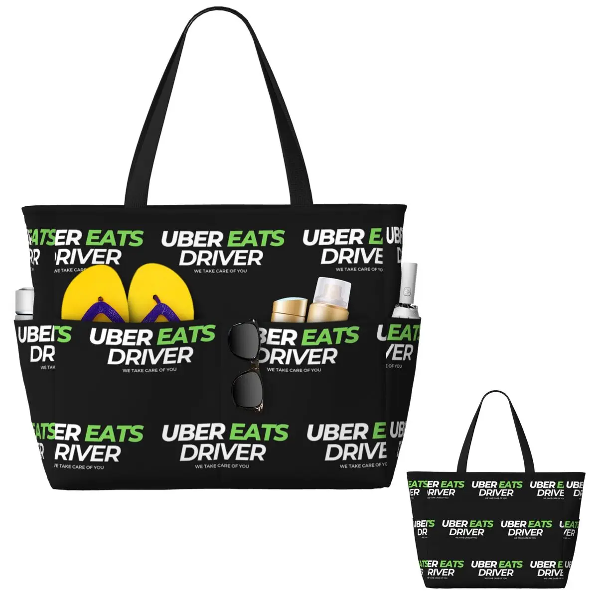 Uber Eats Driver Logo Food Delivery Driver Beach Tote Bag Sport Gym Yoga Duffle Large Tote Bag Women Travel Bag Fitness bag
Uber Eats Driver Logo Food Delivery Driver Beach Tote Bag Sport Gym Yoga Duffle Large Tote Bag Women Travel Bag Fitness bag