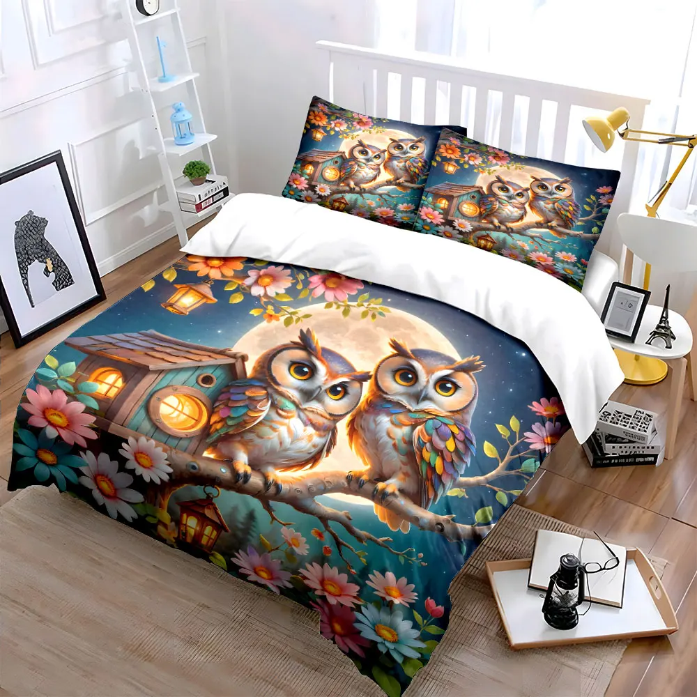 Colorful Owl Decoration Set Multiple sizes kid's and adults' bedroom Exquisite 3PC bedding set, gift
Colorful Owl Decoration Set Multiple sizes kid's and adults' bedroom Exquisite 3PC bedding set, gift