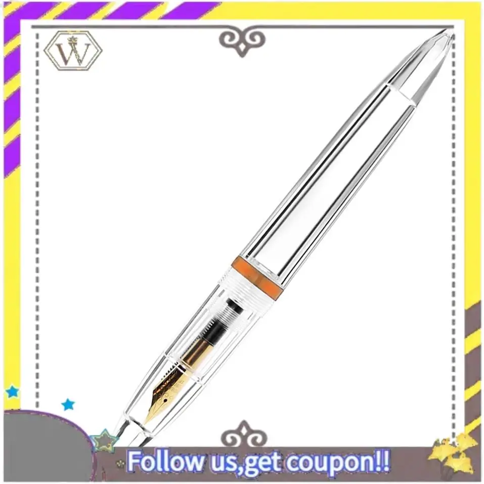 New 2Pcs 0.5Mm Nib Fountain Pen With Eyedropper High Capacity Transparent Pens Office School Supplies Blue & Rose Gold
New 2Pcs 0.5Mm Nib Fountain Pen With Eyedropper High Capacity Transparent Pens Office School Supplies Blue & Rose Gold