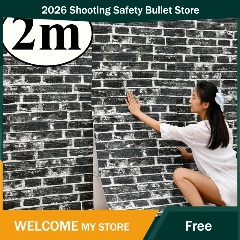 3D Wall Sticker 70cmx10m Continuous Retro Imitation Brick Wallpaper Self Adhesive Waterproof Wallcovering Living Room Wall Dec
3D Wall Sticker 70cmx10m Continuous Retro Imitation Brick Wallpaper Self Adhesive Waterproof Wallcovering Living Room Wall Dec