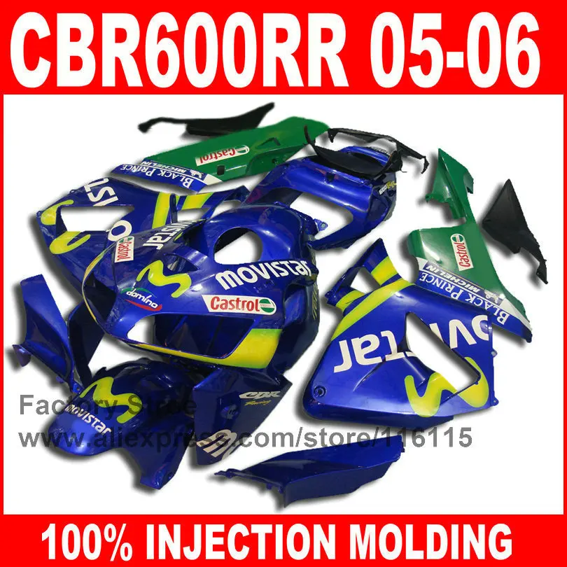 ing for HONDA CBR 600RR 2005 2006 CBR600RR fairings kit 05 06 blue movistar race road fairing set
ing for HONDA CBR 600RR 2005 2006 CBR600RR fairings kit 05 06 blue movistar race road fairing set