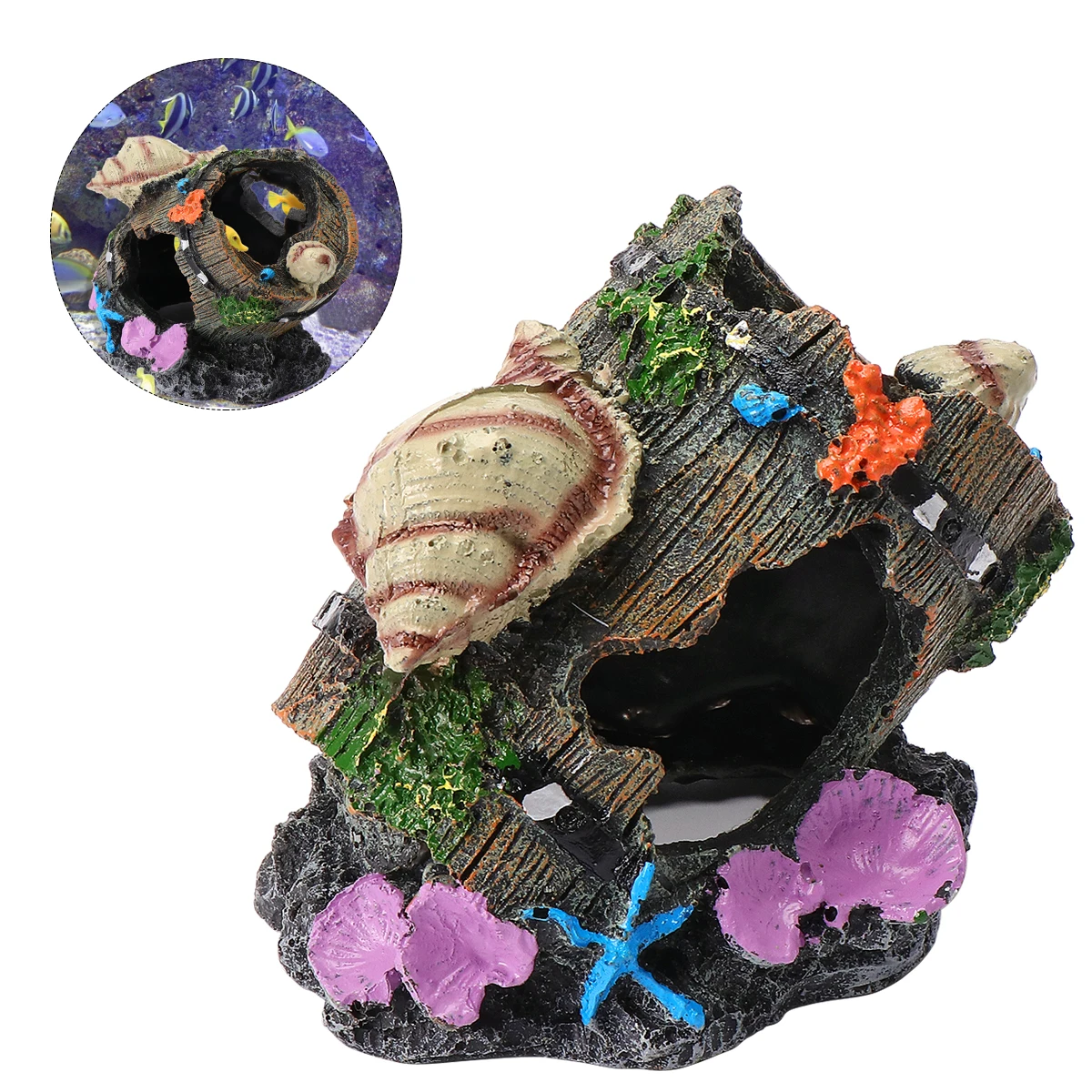 Resin Fish Tank Decoration Aquarium Ornaments Enhance Visual Appeal Provide Hiding Place Barrel Shelter Reef Cave Craft
Resin Fish Tank Decoration Aquarium Ornaments Enhance Visual Appeal Provide Hiding Place Barrel Shelter Reef Cave Craft