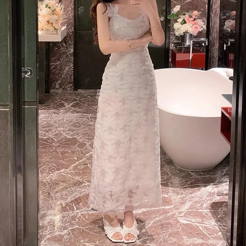 Ele Beaded Flower Waist Cinched Strapl Dr Women's Luxury Embellied Lace Hollow out Fairy Skirt Polyester Fabric
Ele Beaded Flower Waist Cinched Strapl Dr Women's Luxury Embellied Lace Hollow out Fairy Skirt Polyester Fabric