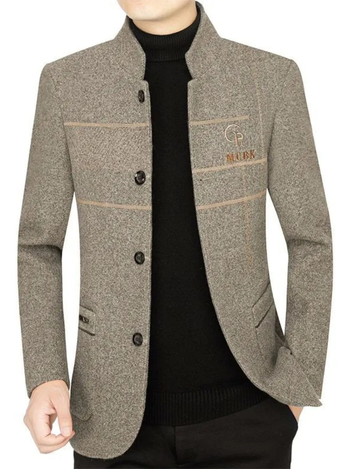 Casual Button down Jaet Men's Stand up Collar Long Sve Outerwear Stand Fit Youth Autumn Wear Daily Simple Sle
Casual Button down Jaet Men's Stand up Collar Long Sve Outerwear Stand Fit Youth Autumn Wear Daily Simple Sle