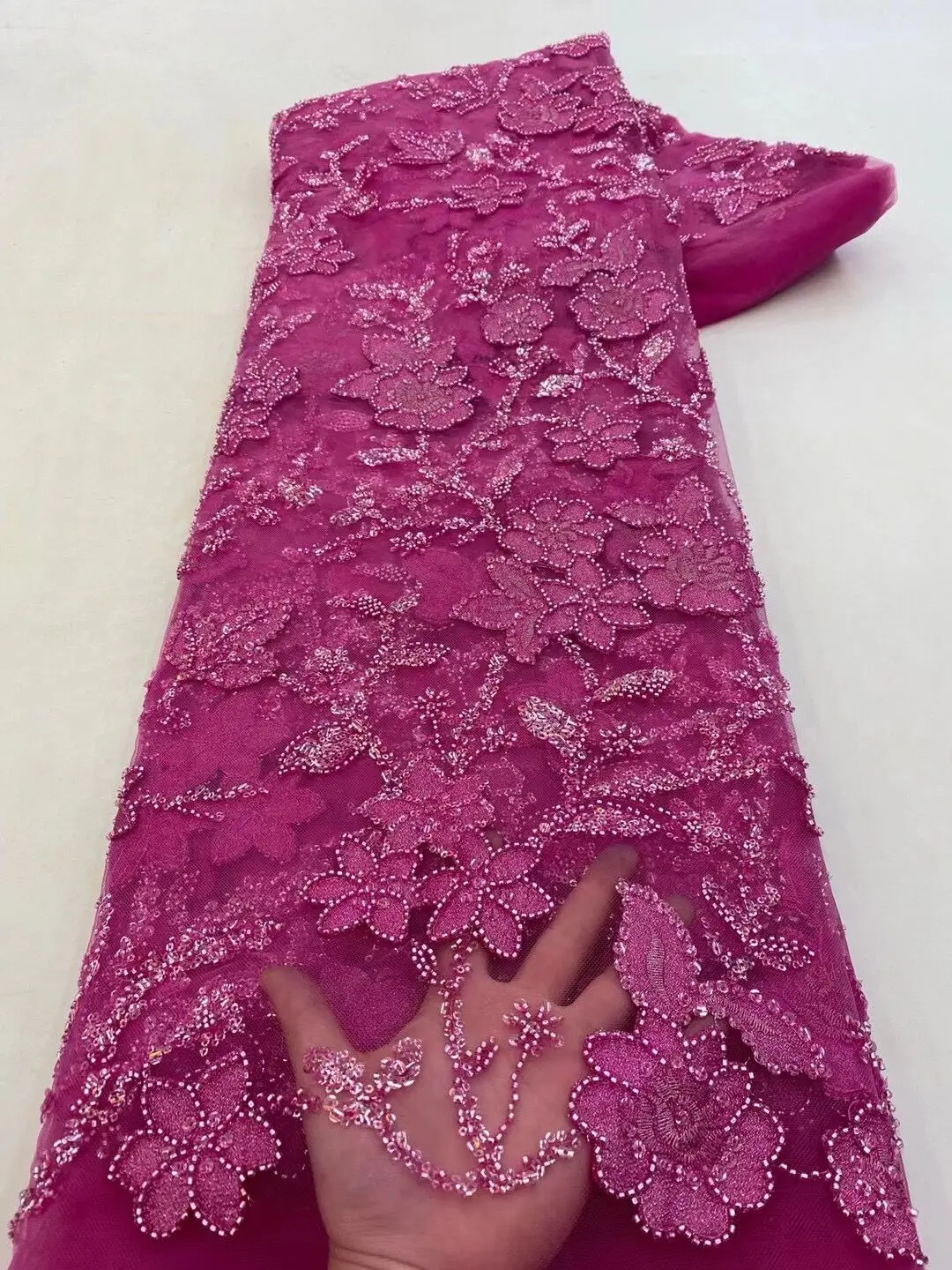 African Sequins Lace Fabric, High Quality, French Net Lace, Embroidery Tulle, Luxury, Heavy Beaded, Wedding Bridal, SYJ-1308524
African Sequins Lace Fabric, High Quality, French Net Lace, Embroidery Tulle, Luxury, Heavy Beaded, Wedding Bridal, SYJ-1308524