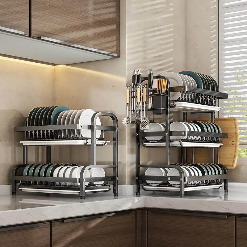 Large 2-3 layer Removable and multifunctional dish drying rack drainage board set tableware kitchen countertop storage rack
Large 2-3 layer Removable and multifunctional dish drying rack drainage board set tableware kitchen countertop storage rack
