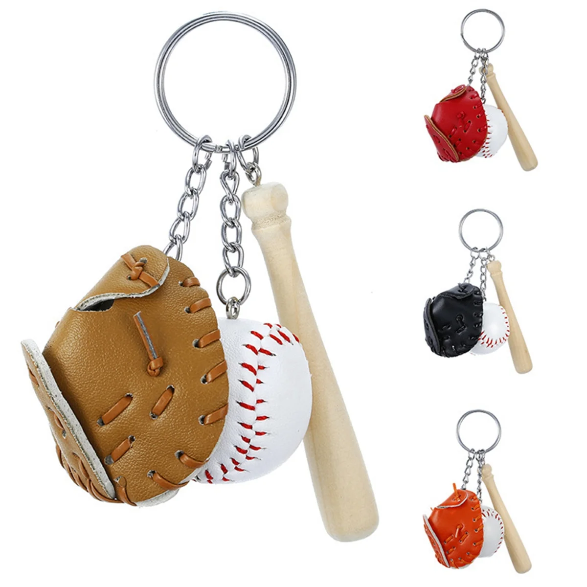AB7-4Pieces Baseball Bat Keychain Wooden Bat Baseball Glove Mini Keychain Accessories Sport Key Ring for Boys Girls Pendent
AB7-4Pieces Baseball Bat Keychain Wooden Bat Baseball Glove Mini Keychain Accessories Sport Key Ring for Boys Girls Pendent