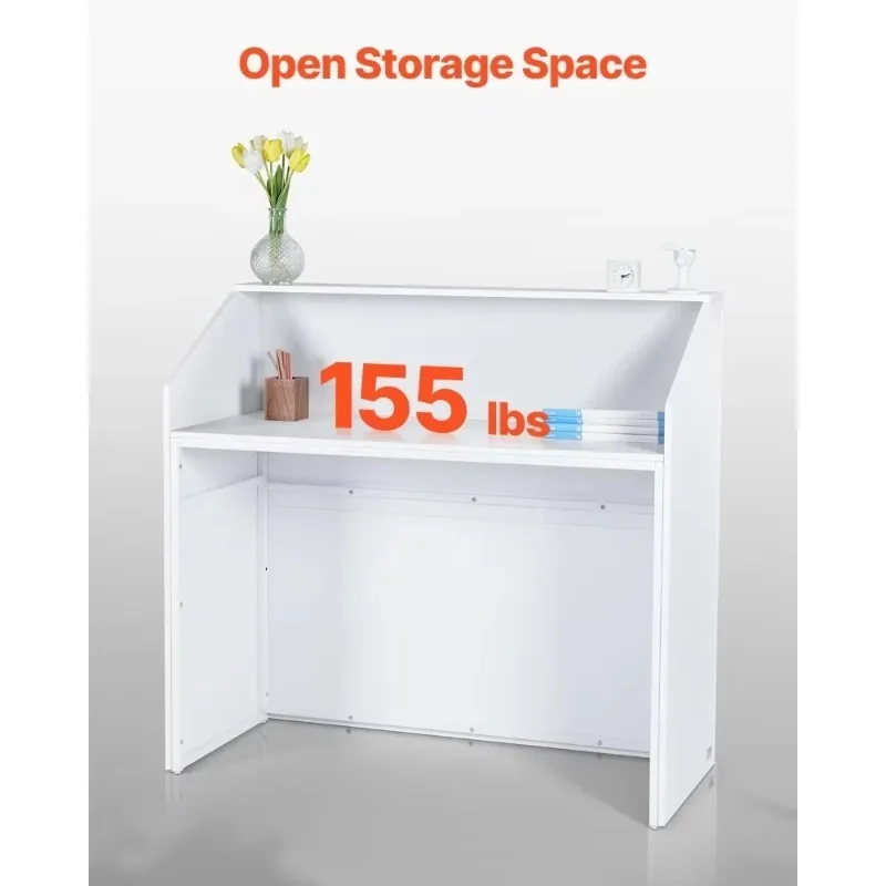Reception Desk, 46 Inch Office Reception Desk, Retail Counter&Front Reception Counter, for Checkout, Lobby, Beauty Salon&Office
Reception Desk, 46 Inch Office Reception Desk, Retail Counter&Front Reception Counter, for Checkout, Lobby, Beauty Salon&Office