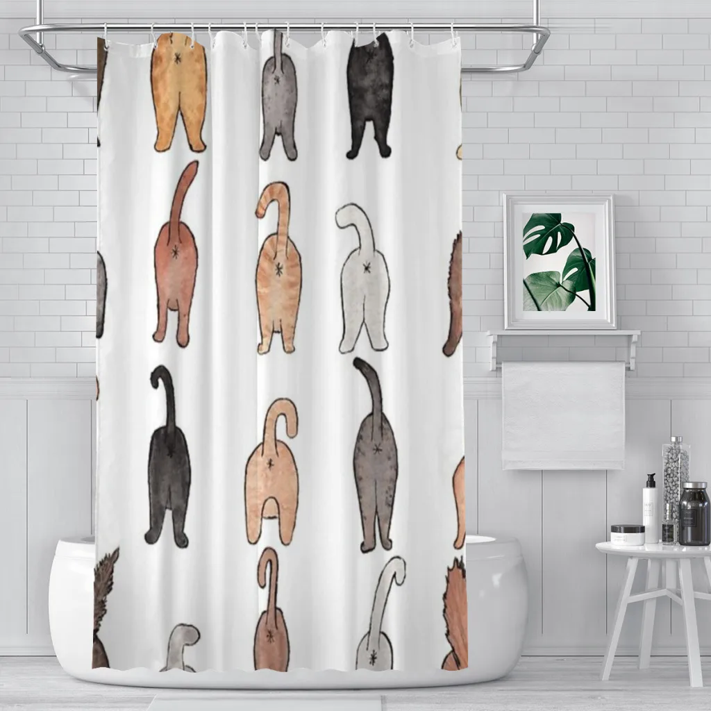 Cat butts Shower Curtain Landscape Bath Curtain With Hooks for Bathroom waterproof scenery
Cat butts Shower Curtain Landscape Bath Curtain With Hooks for Bathroom waterproof scenery