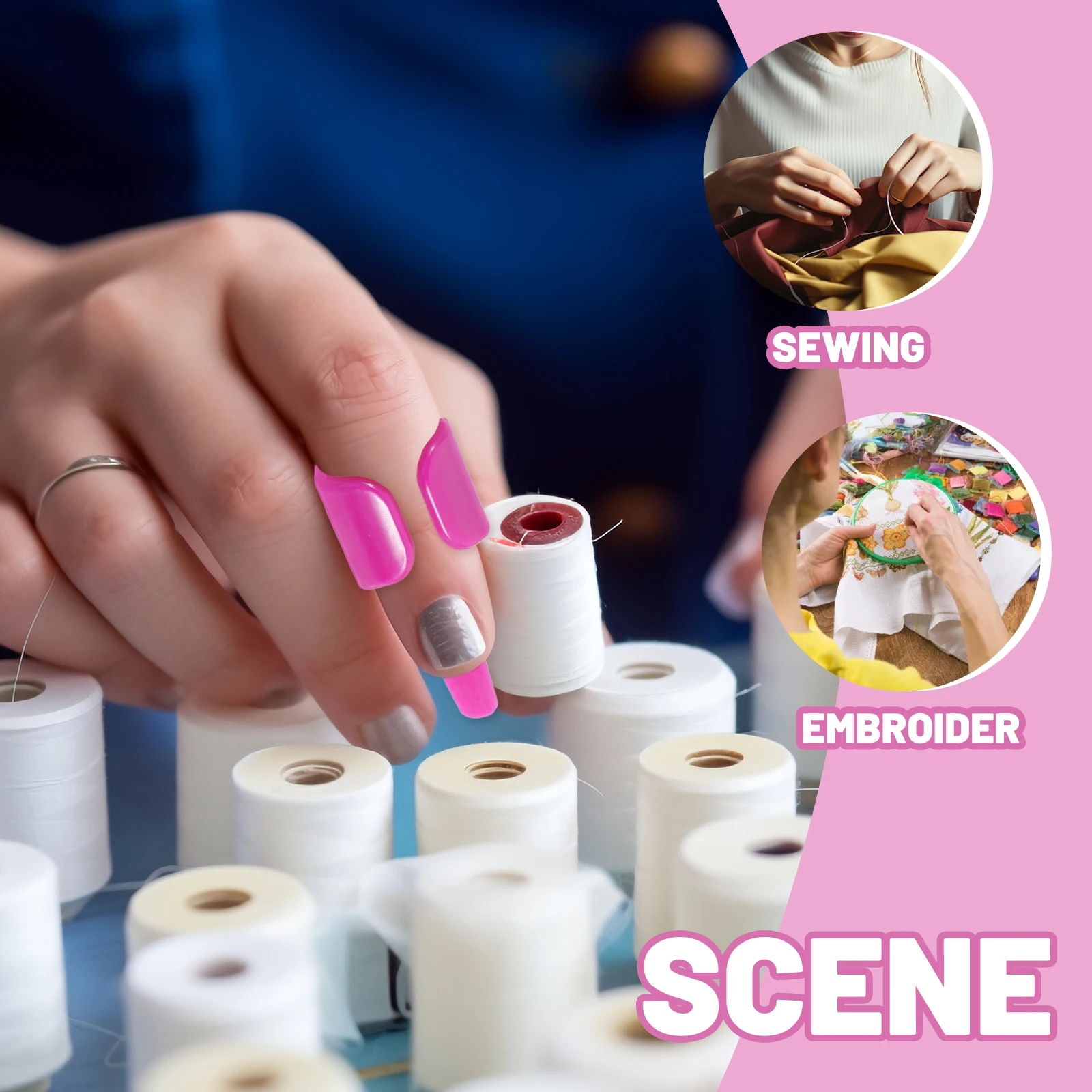 2 Pcs Finger Cord Controller Fabric Pisher for Sewing Awl Tool Stitch Fingerthing Pusher Supplies
2 Pcs Finger Cord Controller Fabric Pisher for Sewing Awl Tool Stitch Fingerthing Pusher Supplies