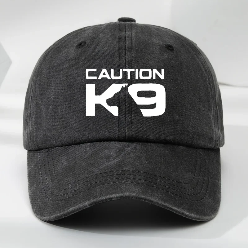One Black Woven Textile Baseball Cap with "CAUTION K9" Print, Machine Washable or Professional Dry Cleanable,
One Black Woven Textile Baseball Cap with "CAUTION K9" Print, Machine Washable or Professional Dry Cleanable,
