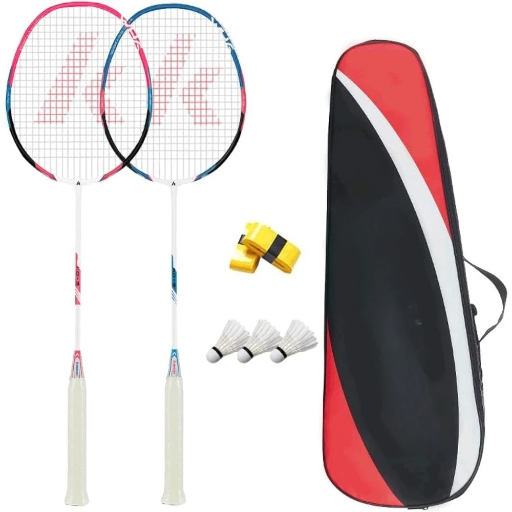 Professional Graphite Shaft Badminton,with 2 Lightweight Carbon Badminton Racquets/3 Badminton /2 Racquet Overgrips/1 Carry Bag
Professional Graphite Shaft Badminton,with 2 Lightweight Carbon Badminton Racquets/3 Badminton /2 Racquet Overgrips/1 Carry Bag